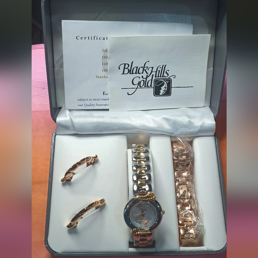 Black Hills Gold Watch Set